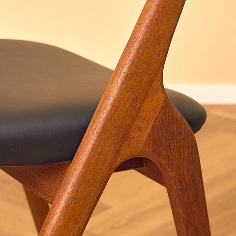 Swedish dining chairs in teak by Albin Johansson & Söner, Hyssna