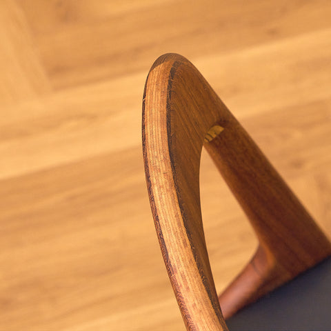 Swedish dining chairs in teak by Albin Johansson & Söner, Hyssna