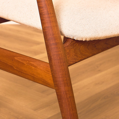 Danish dining armchairs in teak by Erik Kirkegaard for Glostrup Møbelfabrik