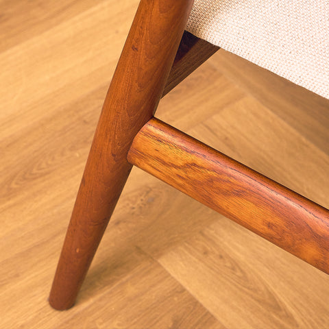 Danish dining armchairs in teak by Erik Kirkegaard for Glostrup Møbelfabrik