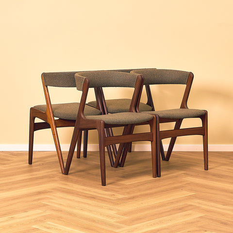 Danish set of 8 dining chairs 'model 68' by Anderstrup Møbelfabrik