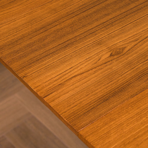 Swedish dining table in teak & beech
