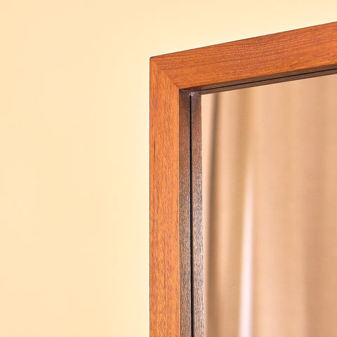 Mid-century mirror in teak by AB Nybrofabriken