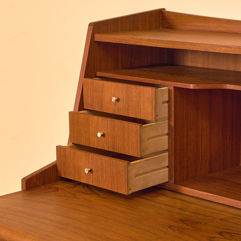 Danish secretary in teak by Amager Bolighus