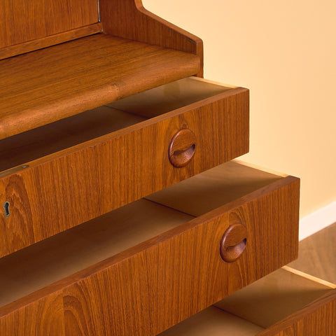 Danish secretary in teak by Amager Bolighus