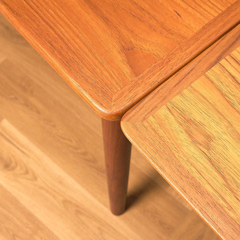 Danish dining table in teak by Sorø Stolefabrik