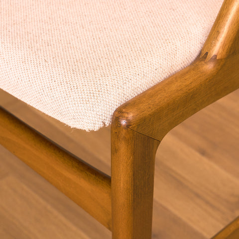 Danish dining chairs in teak and beech by Henning Kjaernulf for Vejle Stole & Møbelfabrik