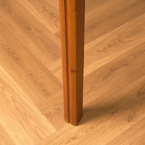 Swedish oval dining table in teak by Nils Jonsson for Troeds