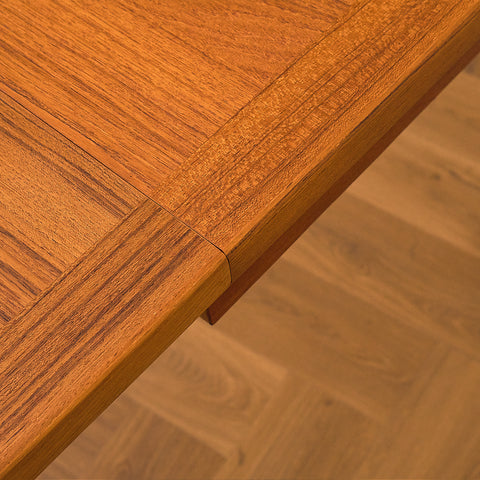 Swedish oval dining table in teak by Nils Jonsson for Troeds
