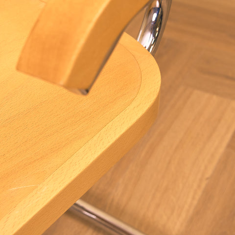 Italian set of 2 dining chairs by Marcel Breuer, model 'Cesca B32'