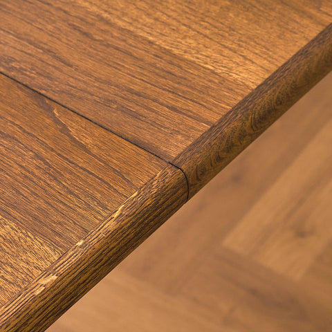 Danish oval dining table in smoked oak by Skovby