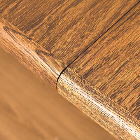 Danish oval dining table in smoked oak by Skovby