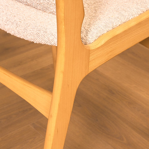 Danish dining chairs in beech by Erik Buch for Anderstrup Møbelfabrik, model 89