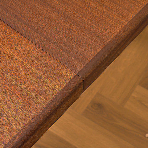 Danish round dining table in mahogany by Bramin
