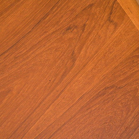 Danish round dining table in teak by D-Scan