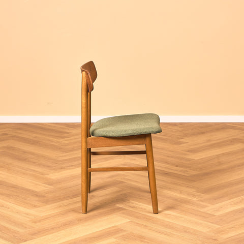 Danish dining chairs in teak and beech