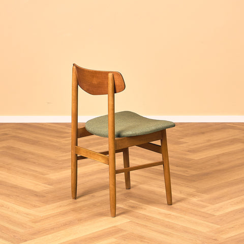 Danish dining chairs in teak and beech