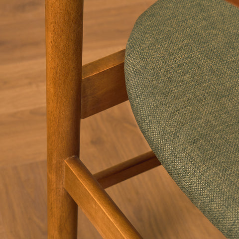 Danish dining chairs in teak and beech