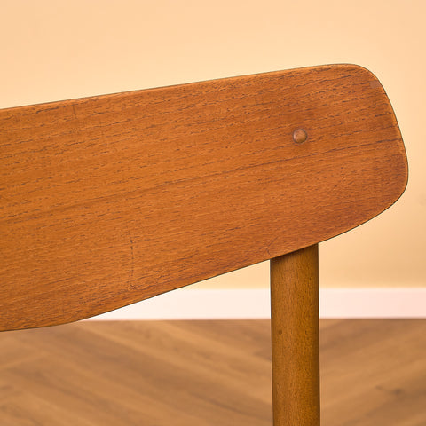 Danish dining chairs in teak and beech