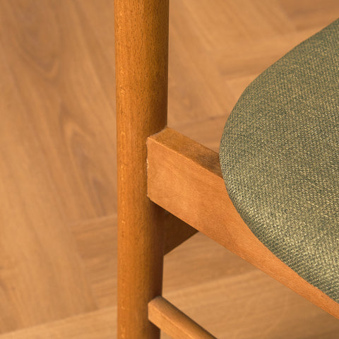 Danish dining chairs in teak and beech