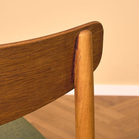 Danish dining chairs in teak and beech