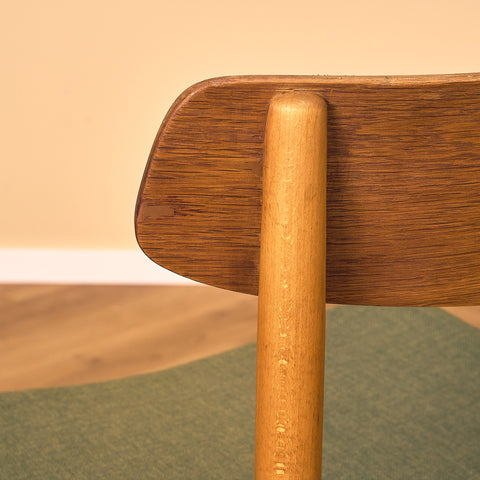 Danish dining chairs in teak and beech