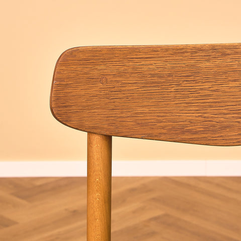 Danish dining chairs in teak and beech