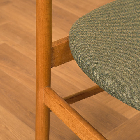 Danish dining chairs in teak and beech
