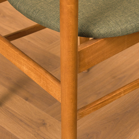 Danish dining chairs in teak and beech
