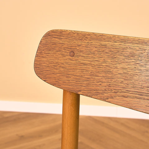 Danish dining chairs in teak and beech
