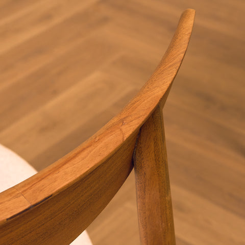 Single danish dining chairs in walnut by Harry Østergaard