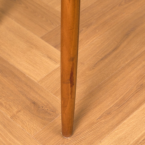 Single danish dining chairs in walnut by Harry Østergaard