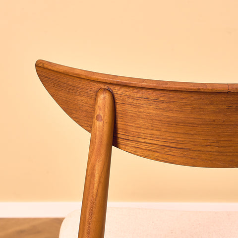 Single danish dining chairs in teak by Harry Østergaard