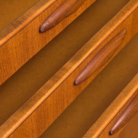 Swedish Highboard in Teak and Oak, 1950s