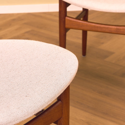 Danish dining chairs in teak