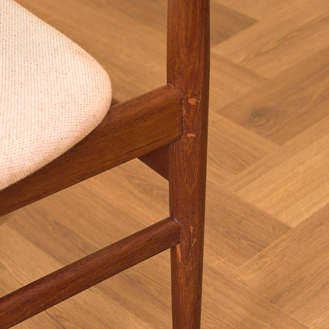 Danish dining chairs in teak