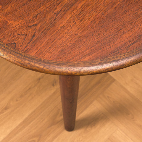 Danish oval dining table in Santos rosewood by Skovmand & Andersen