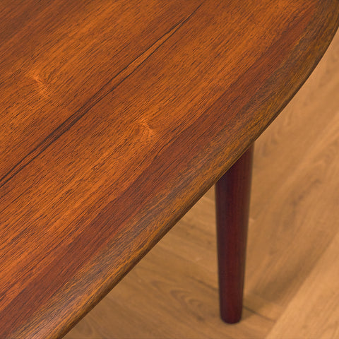 Danish oval dining table in Santos rosewood by Skovmand & Andersen