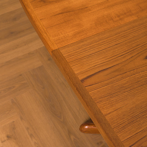 Danish oval dining table in teak by Niels Møller for Gudme Møbelfabrik