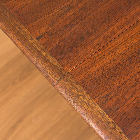 Danish oval dining table in Santos rosewood by Skovmand & Andersen