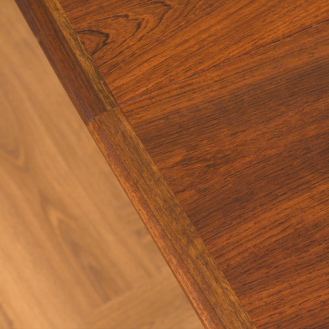Danish oval dining table in Santos rosewood by Skovmand & Andersen