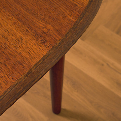 Danish oval dining table in Santos rosewood by Skovmand & Andersen