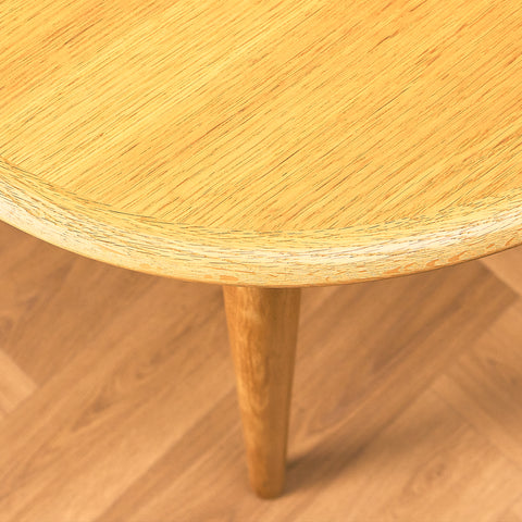 Danish oval dining table in oak by Skovmand & Andersen