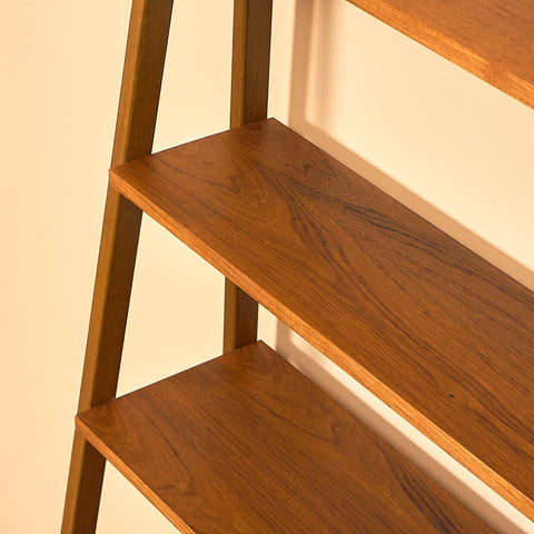 Swedish bookshelf in teak and beech
