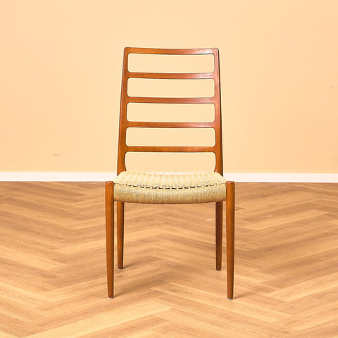 Danish dining chairs in teak by Niels O. Moller for J.L. Moller