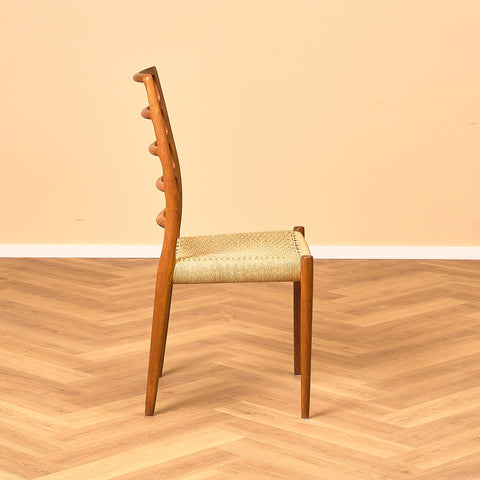 Danish dining chairs in teak by Niels O. Moller for J.L. Moller