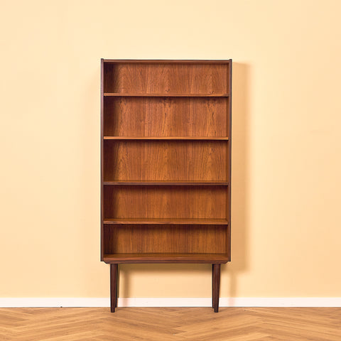 Danish bookshelf in teak and walnut