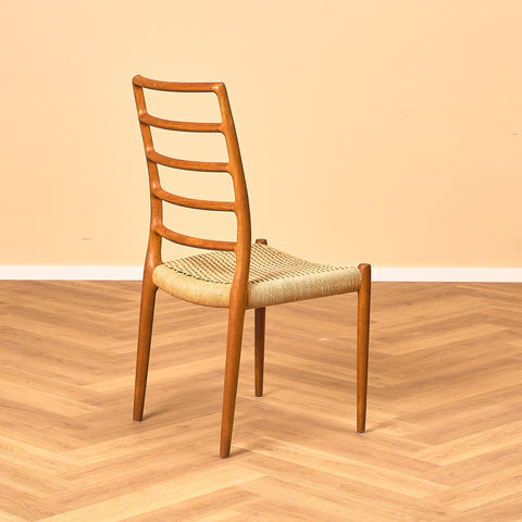 Danish dining chairs in teak by Niels O. Moller for J.L. Moller