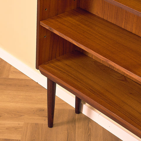 Danish bookshelf in teak and walnut