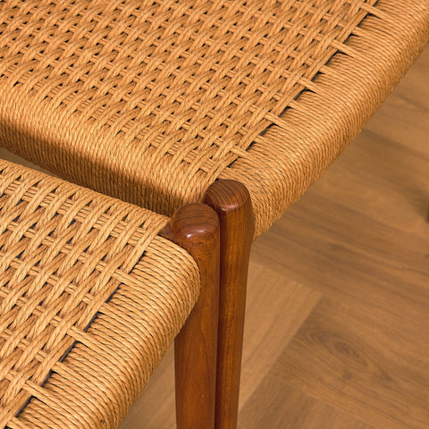 Danish dining chairs in teak by Niels O. Moller for J.L. Moller